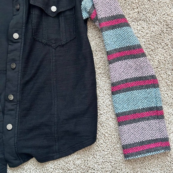 Free People Women's Small Shirt Jacket Shacket NICE - Picture 3 of 4
